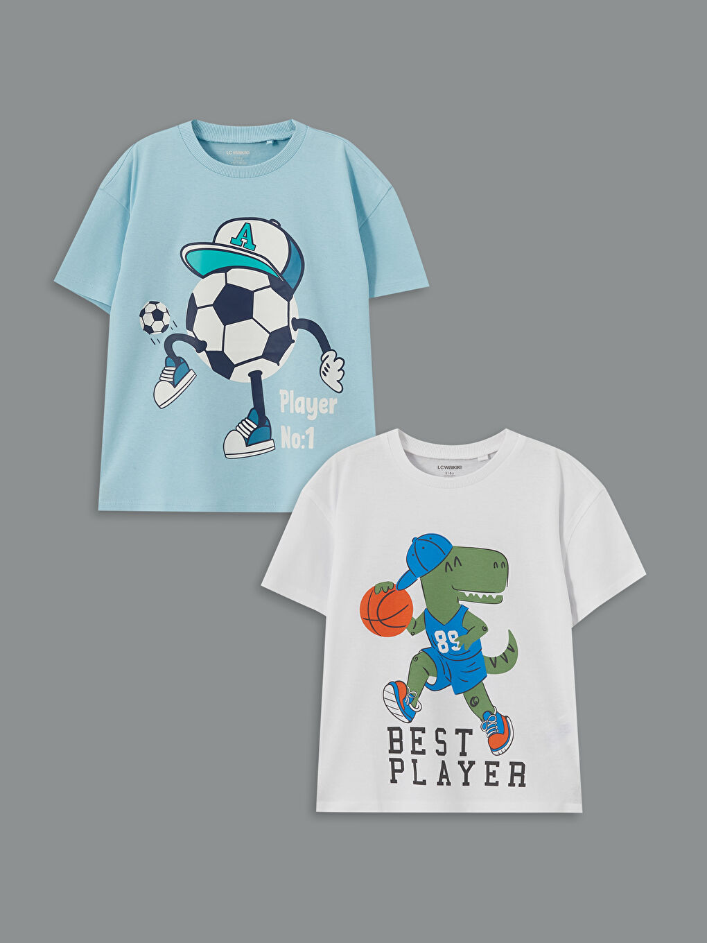 Best Player Printed Boy'S T-Shirt 2-Pack -S5DC44Z1-G8M