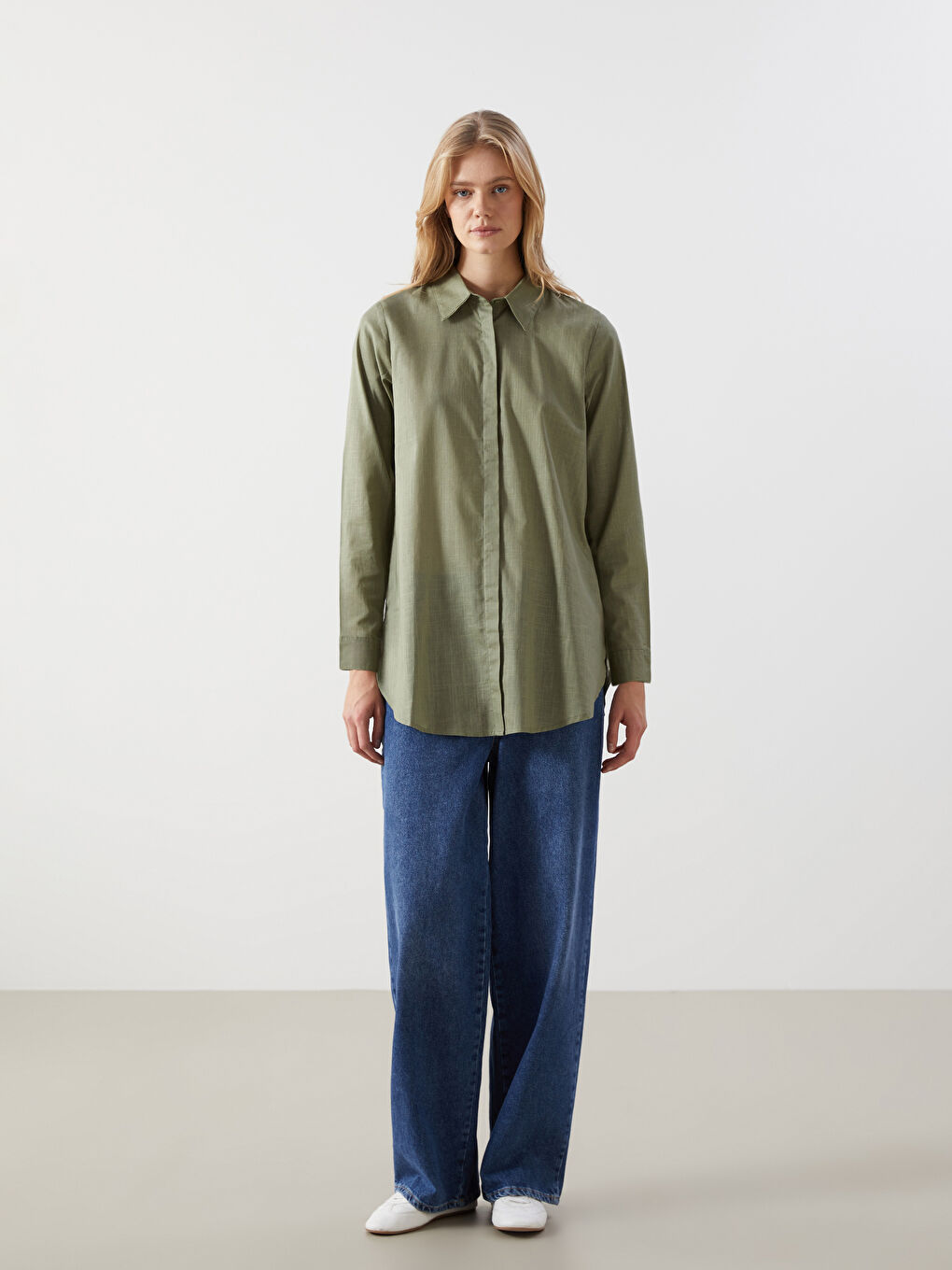 تونيك قميص نسائي فضفاض-1