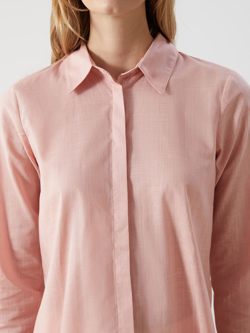 LCW Modest Loose Fit Kadın Gömlek Tunik -S5DC69Z8-Y6Q
