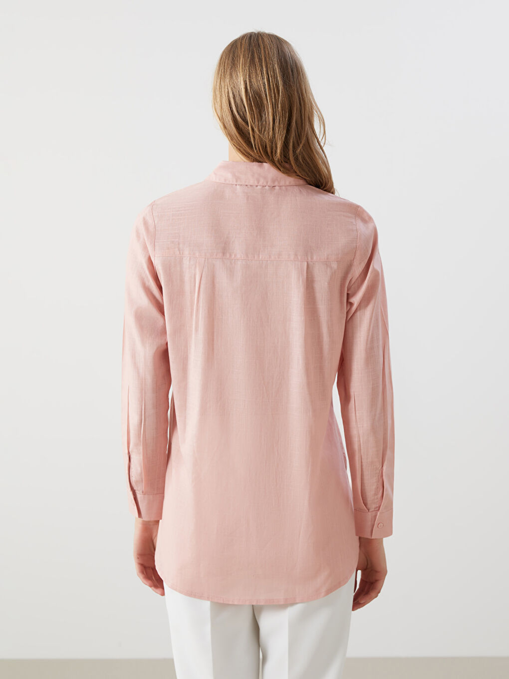 LCW Modest Loose Fit Kadın Gömlek Tunik -S5DC69Z8-Y6Q