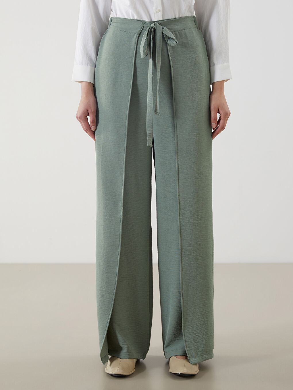 LCW Modest Tie-Waist Women's Trousers -S5DC95Z8-JYN