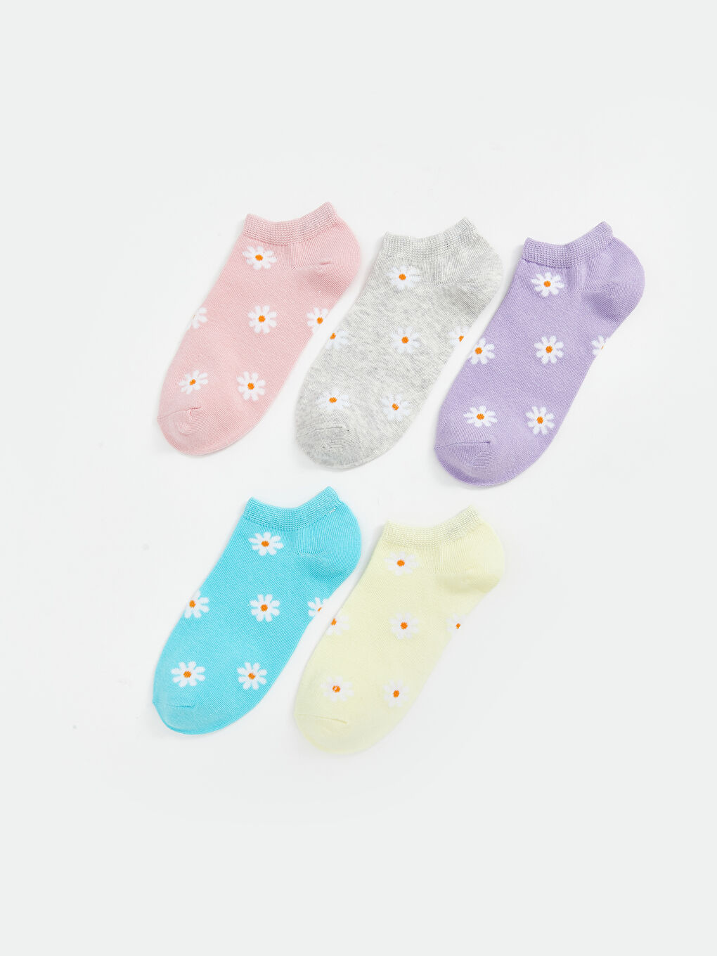 Floral Girls' Bootie Socks 5-Piece -S5DD52Z4-J3N