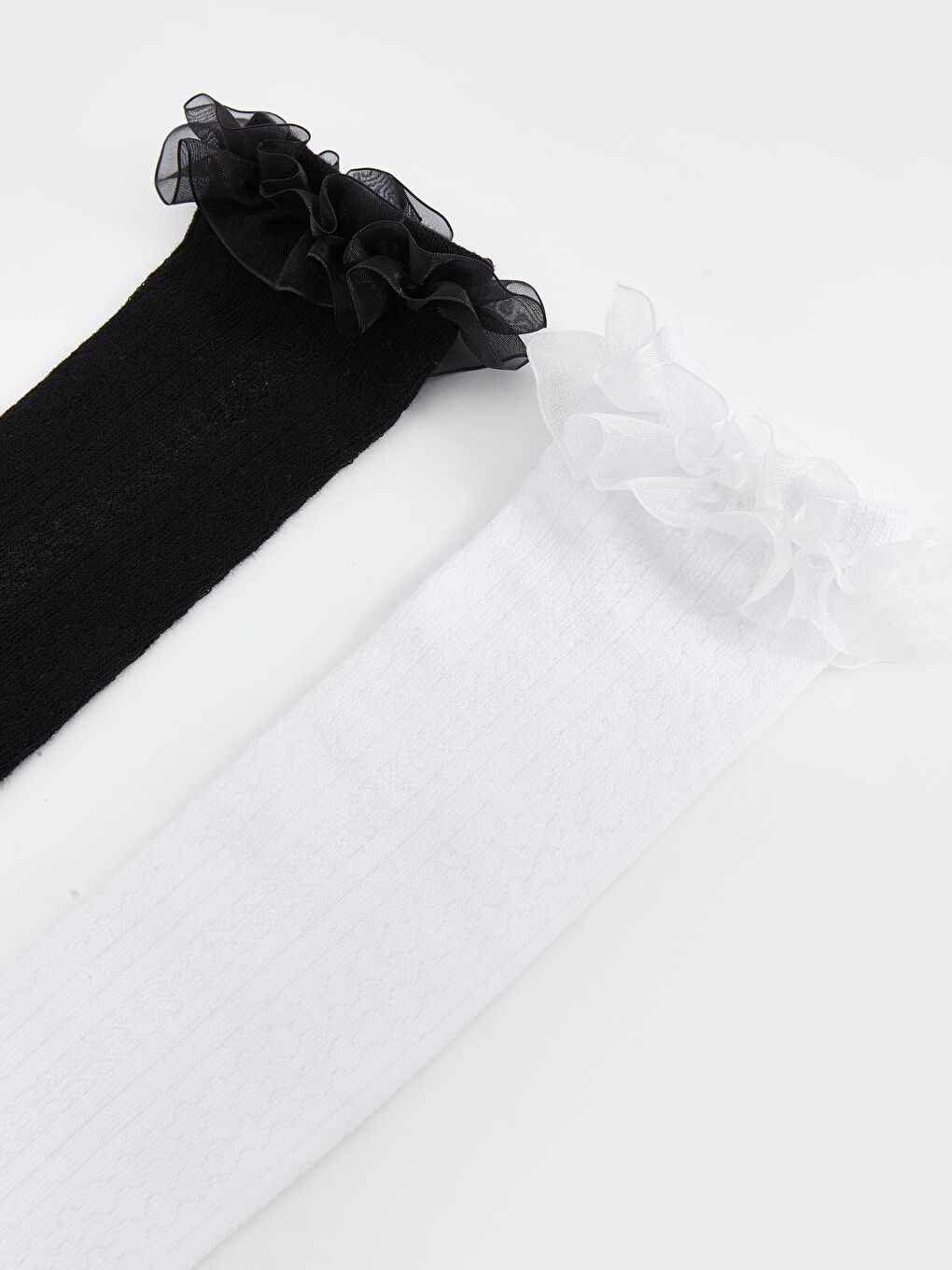 Lace Detail Girl's Knee-High Socks 2-Pack -S5DD68Z4-J0F