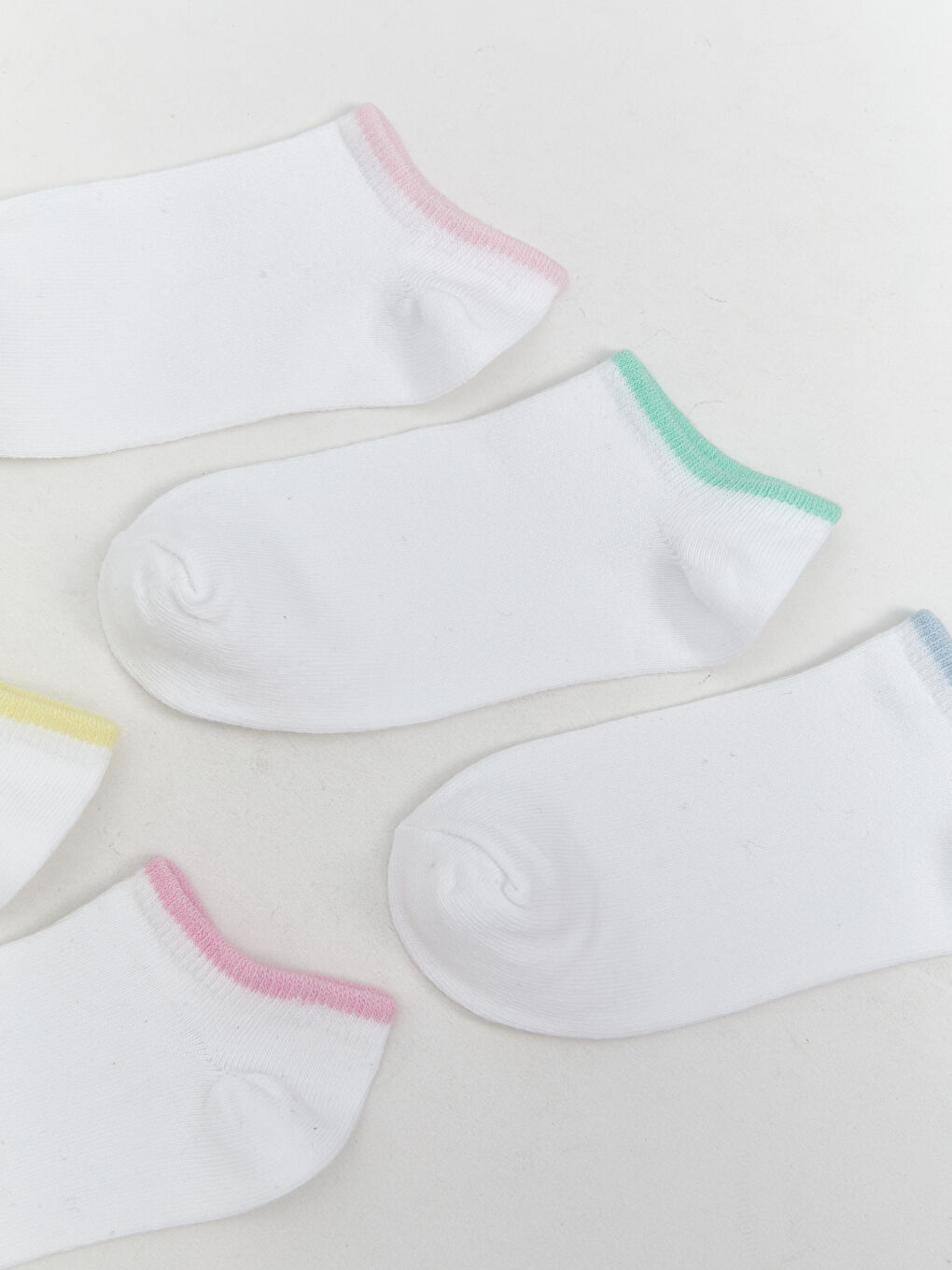 Basic Girls' Trainer Socks 5 Pack -S5DD74Z4-G7R