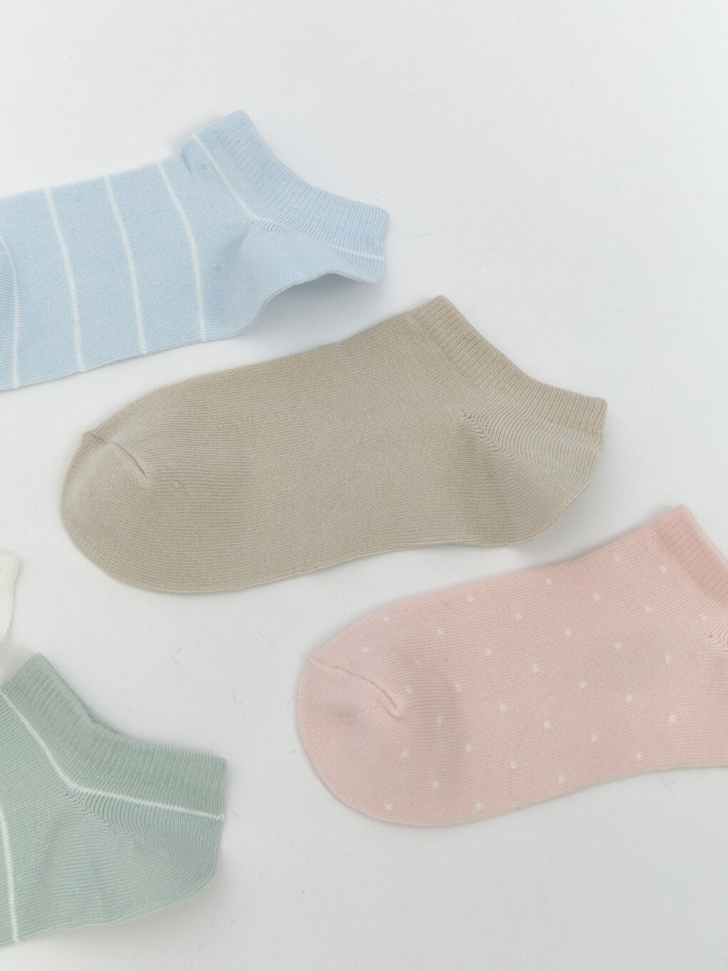 Striped Women's Trainer Socks 5 Pack -S5DD84Z8-QXE