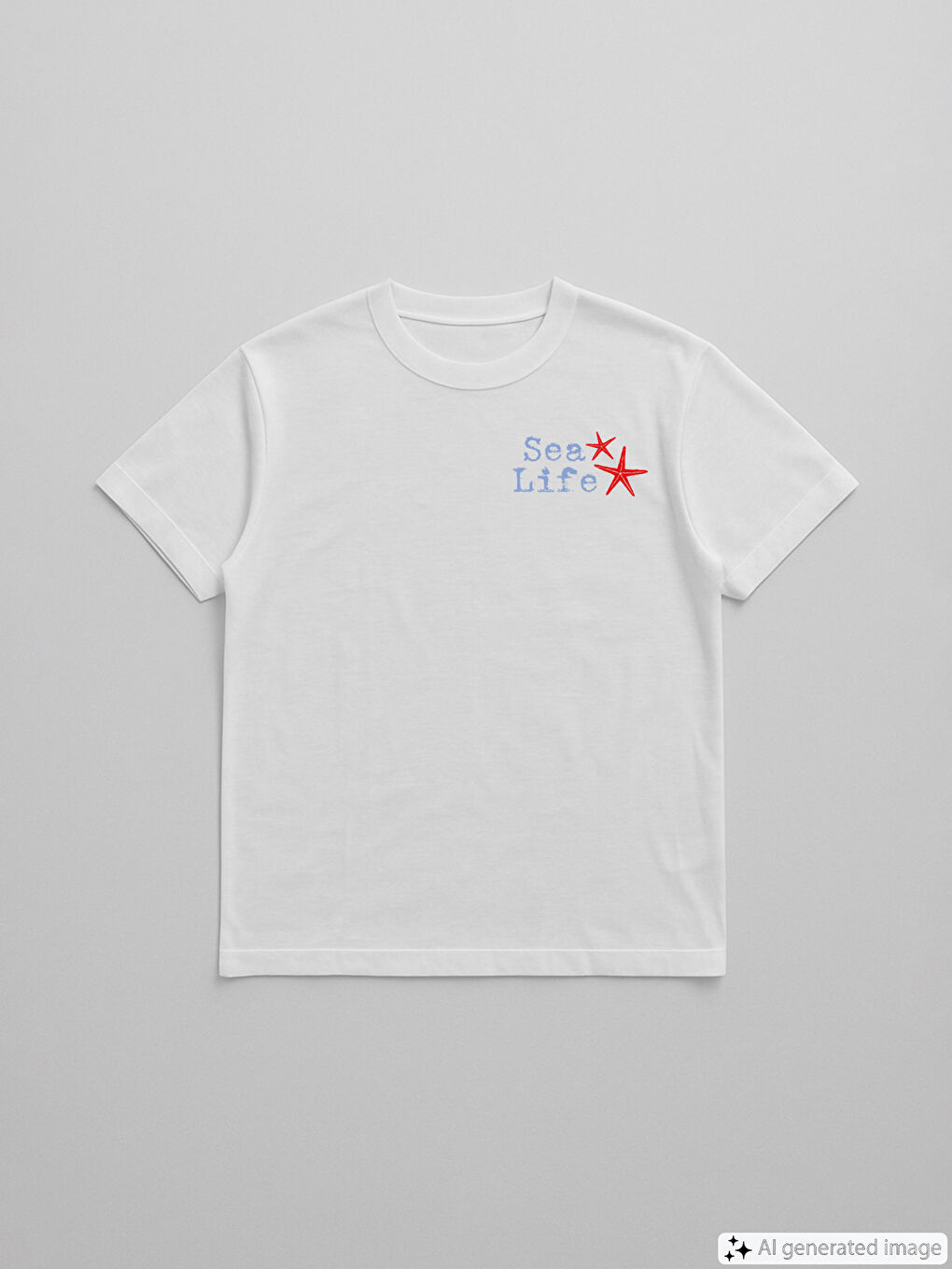 Crew Neck Printed Girls' T-Shirt