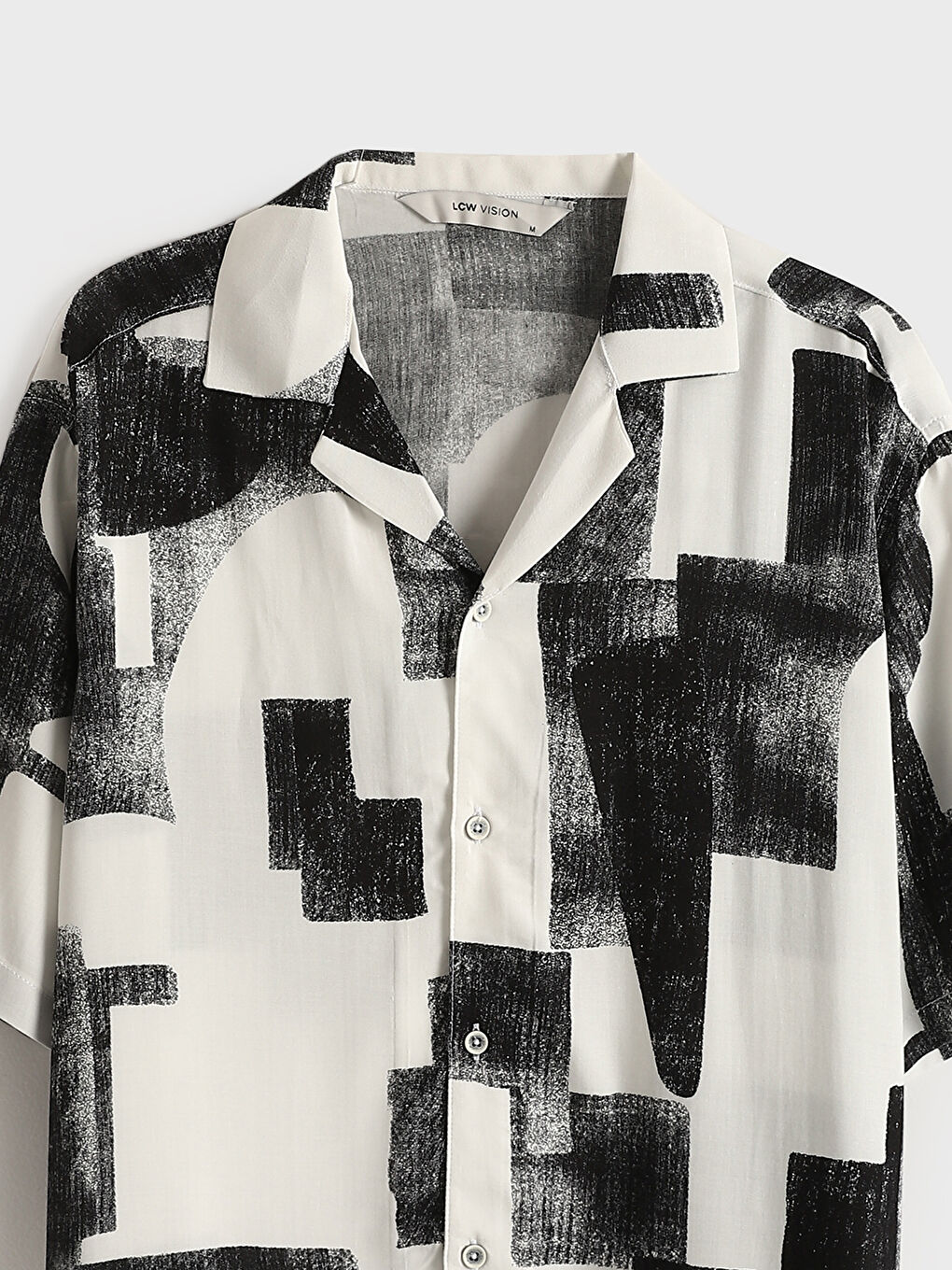 Regular Fit Short Sleeve Patterned Men's Shirt -S5DE41Z8-Q6K