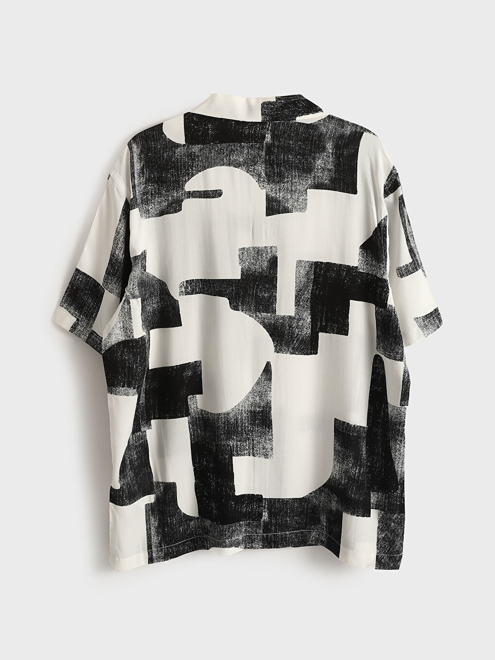 Regular Fit Short Sleeve Patterned Men's Shirt -S5DE41Z8-Q6K