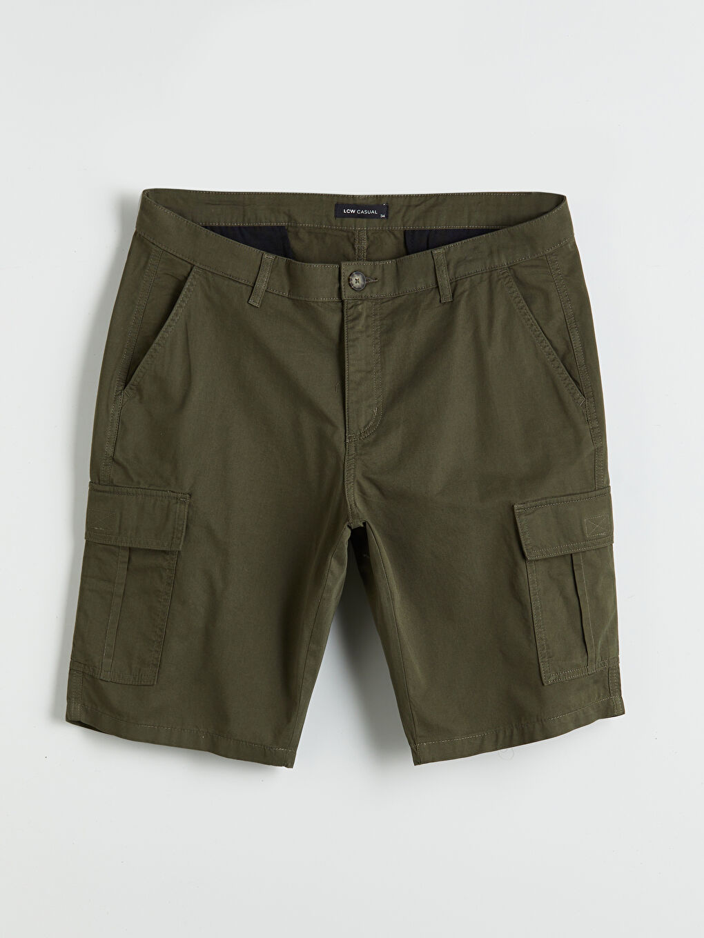 Standard Fit Twill Men's Cargo Shorts-4