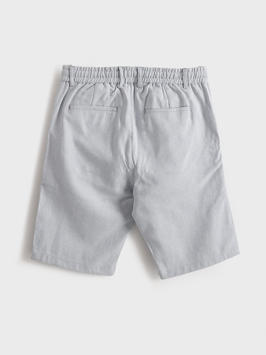 Standard Fit Linen Blend Men's Shorts-1