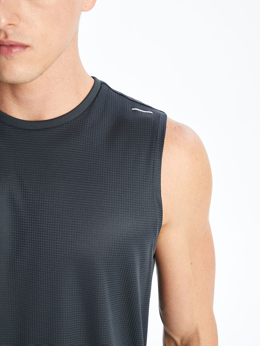 Crew Neck Men's Sleeveless T-Shirt-3