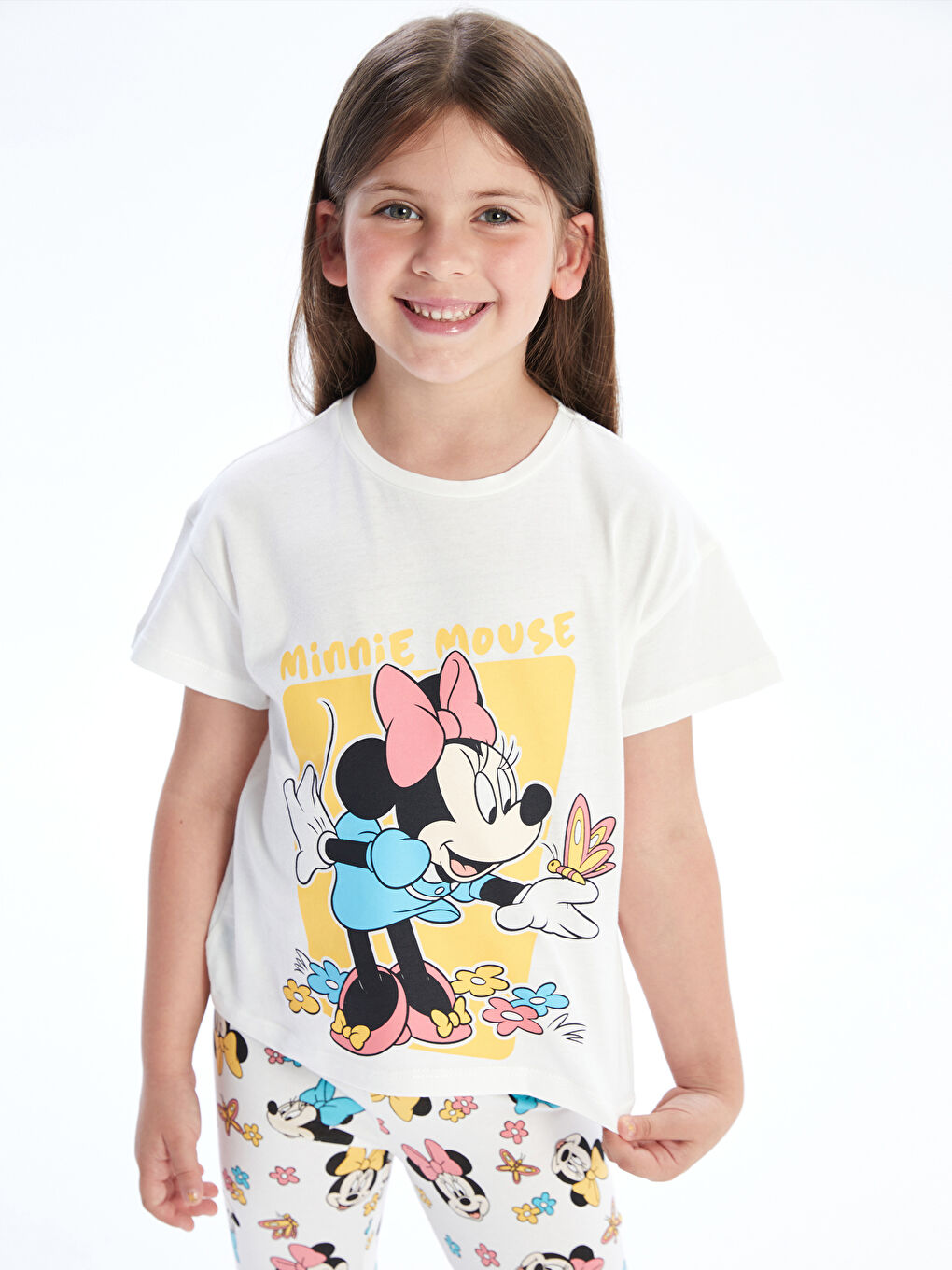 LCW Kids تیشێرتی کچان چاپکراوی Minnie Mouse -S5DE85Z1-R9J