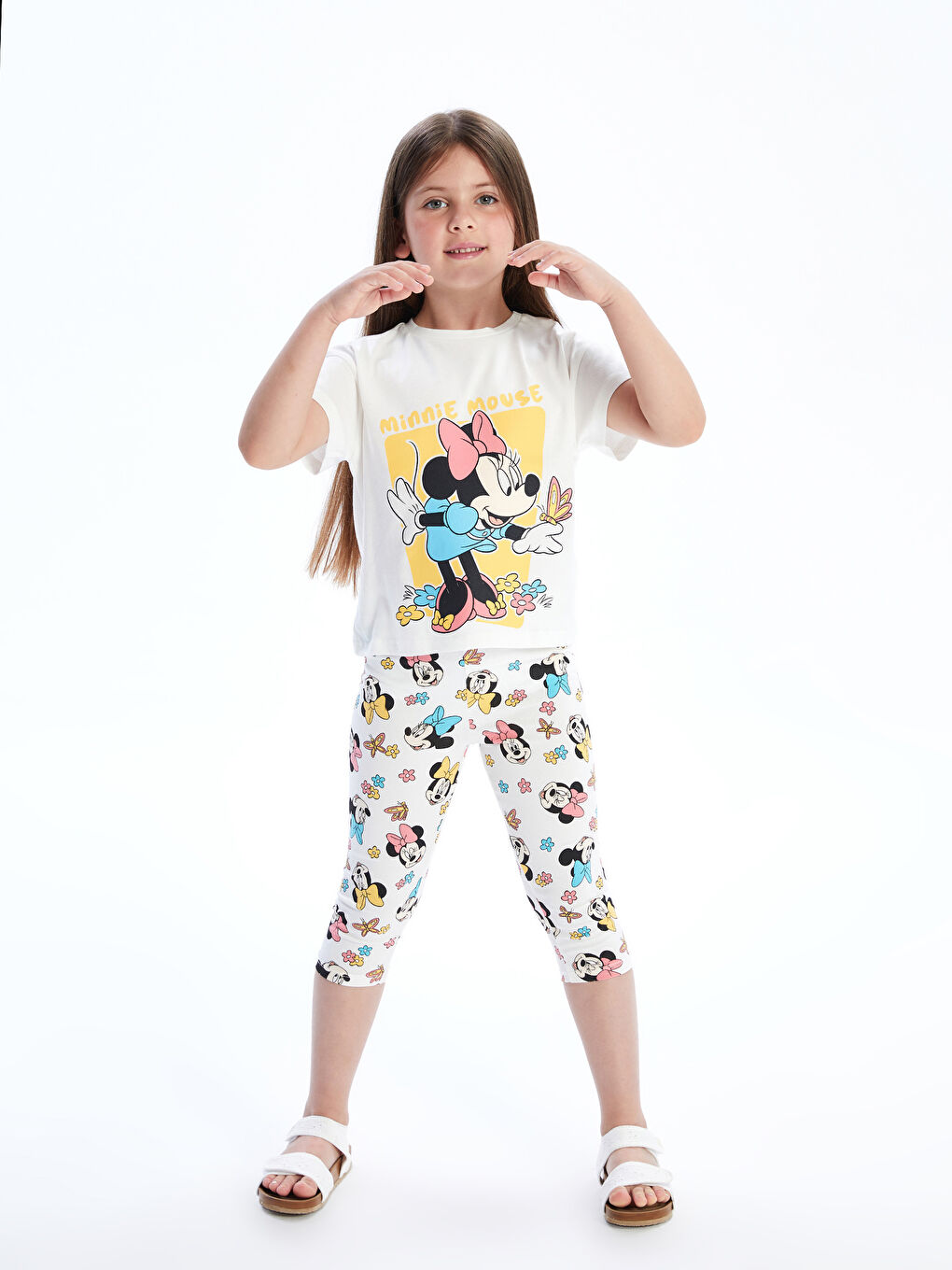 LCW Kids تیشێرتی کچان چاپکراوی Minnie Mouse -S5DE85Z1-R9J