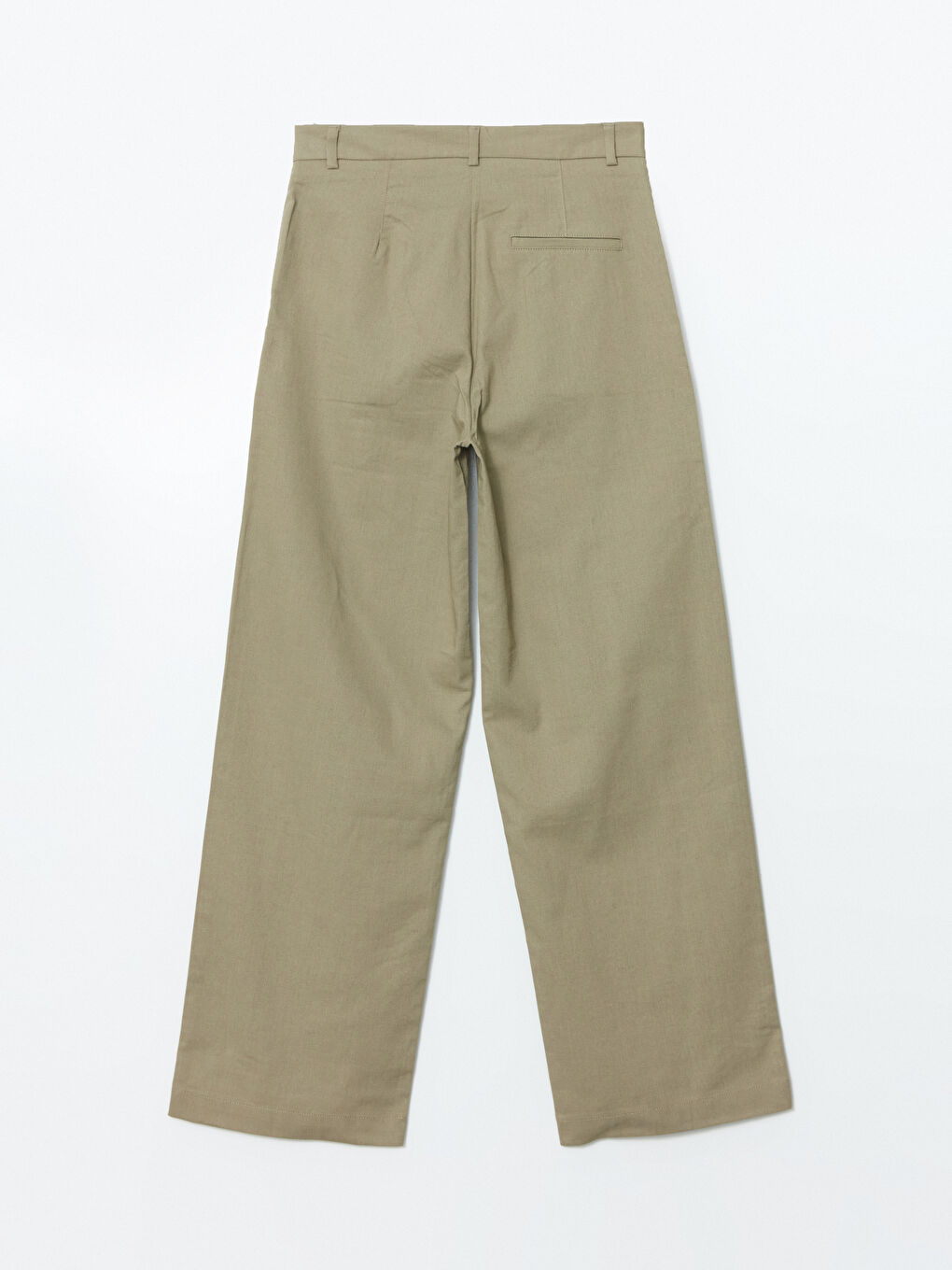 Standard Fit Linen Blend Women's Trousers -S5DF05Z8-CXM