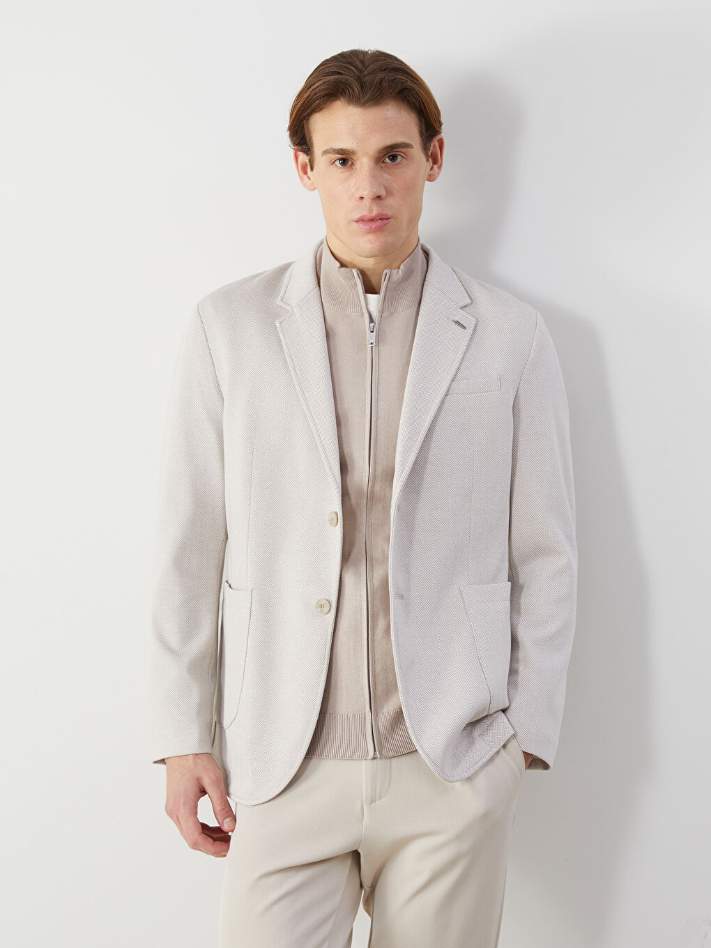 SOUTHBLUE Bej Standart Kalıp Erkek Blazer Ceket - 1