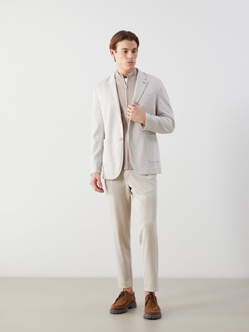 SOUTHBLUE Bej Standart Kalıp Erkek Blazer Ceket - 2