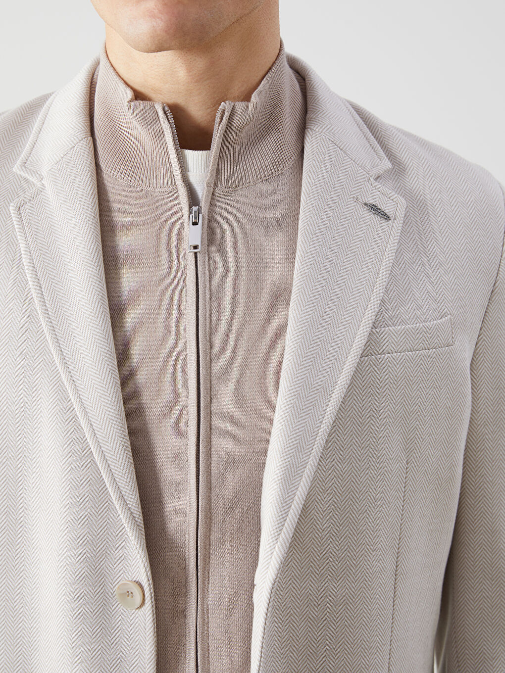 SOUTHBLUE Bej Standart Kalıp Erkek Blazer Ceket - 3