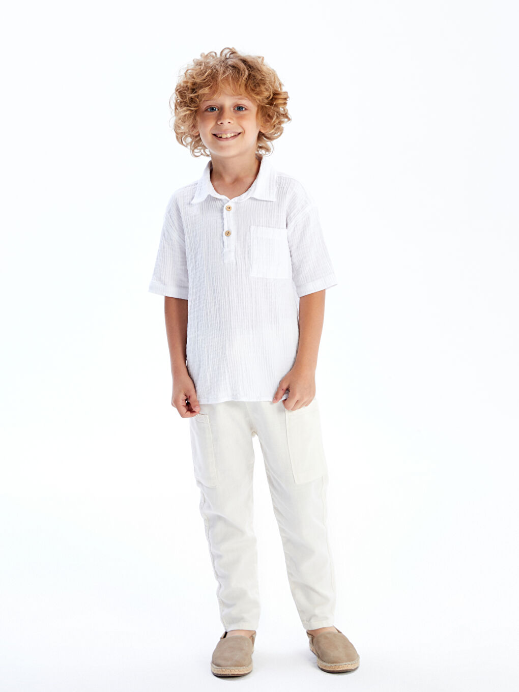 Boy BEIGE Cargo Trousers -S5DF11Z1-QVK