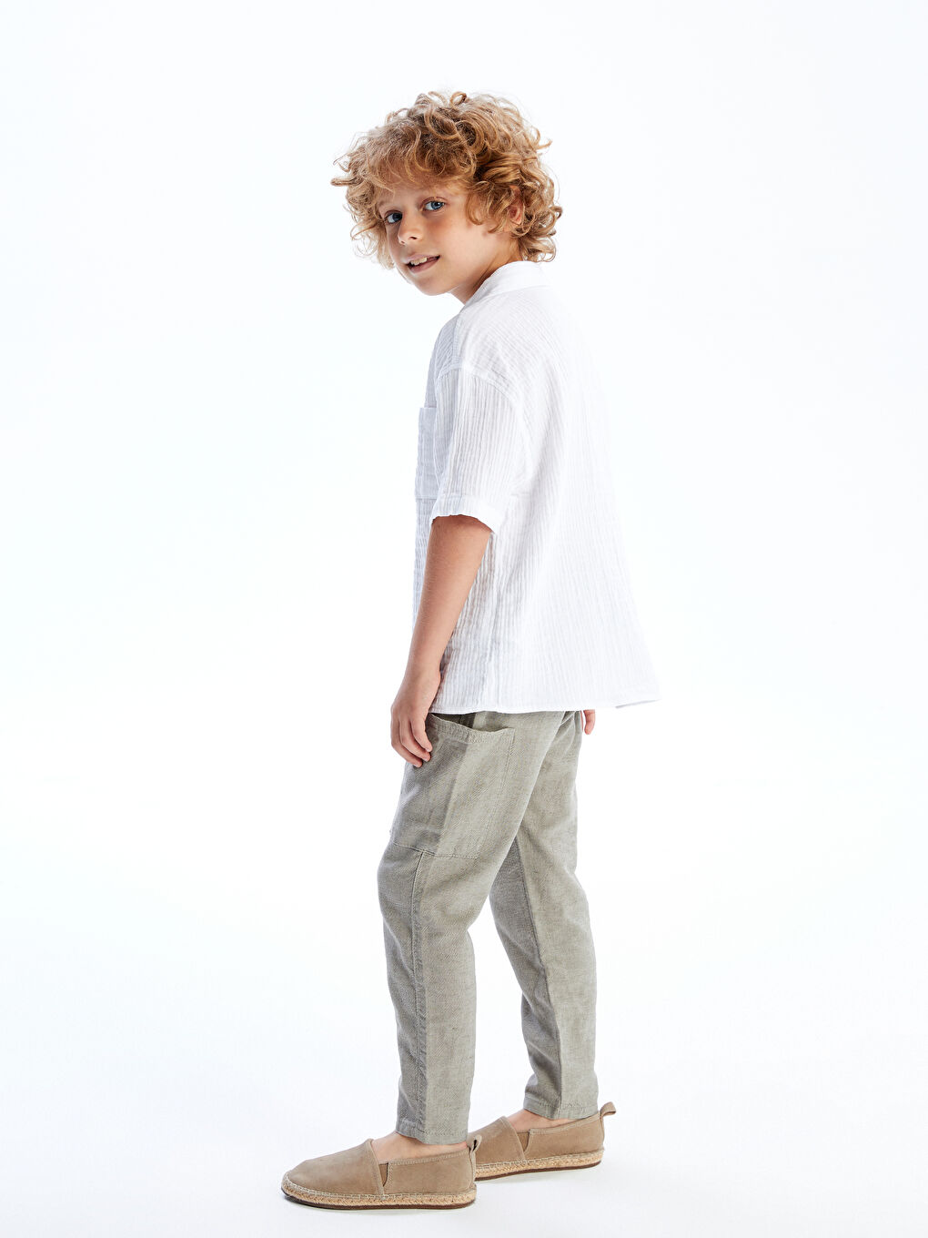 Boy KHAKI Cargo Trousers -S5DF11Z1-QZR
