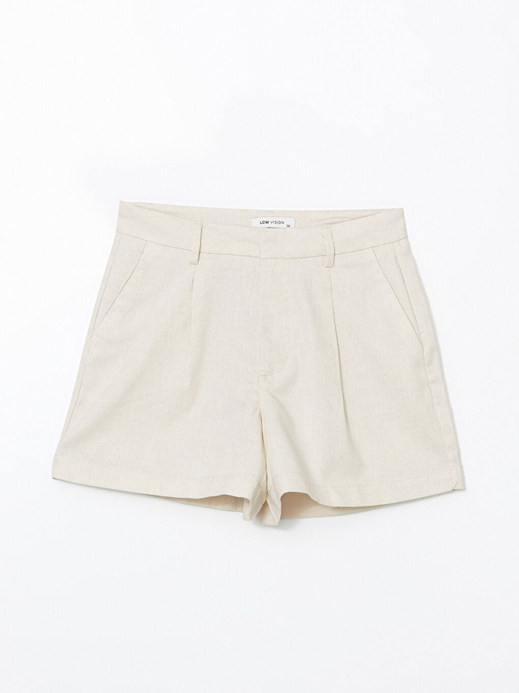 Loose Fit Linen Blend Women's Shorts -S5DF18Z8-D1N