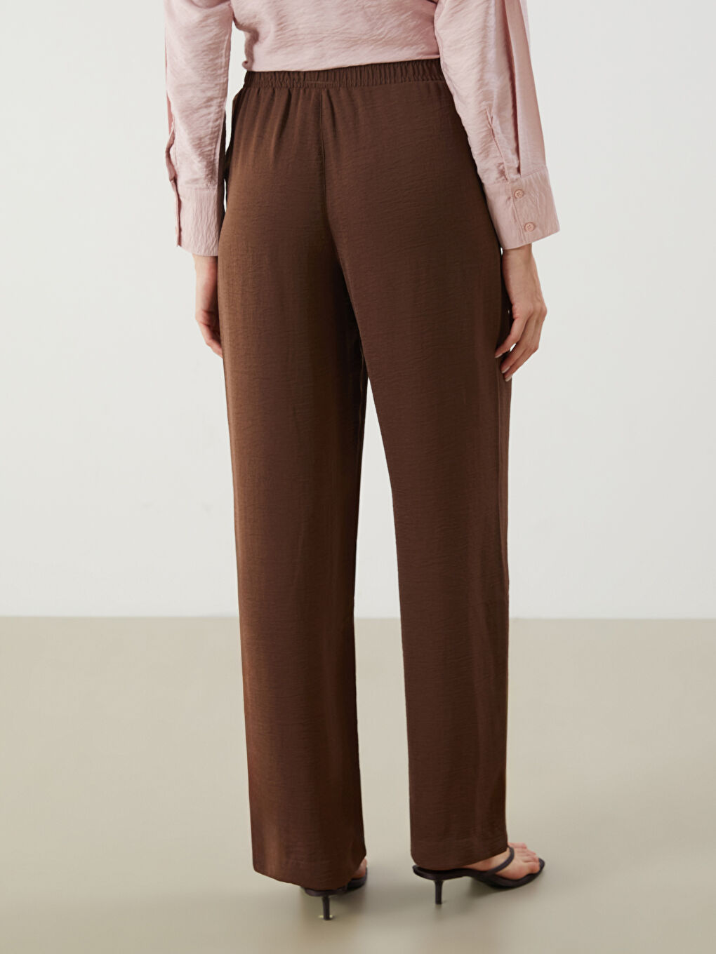 LCW Vision Elasticated Waist Women's Trousers -S5DF32Z8-CTC
