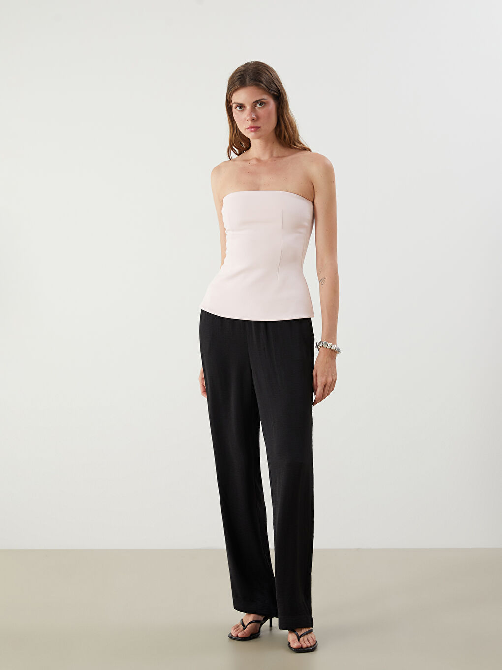 LCW Vision Elasticated Waist Women's Trousers -S5DF32Z8-CVL