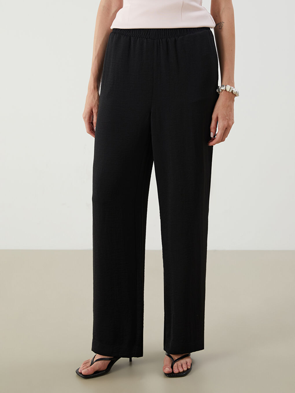 LCW Vision Elasticated Waist Women's Trousers -S5DF32Z8-CVL