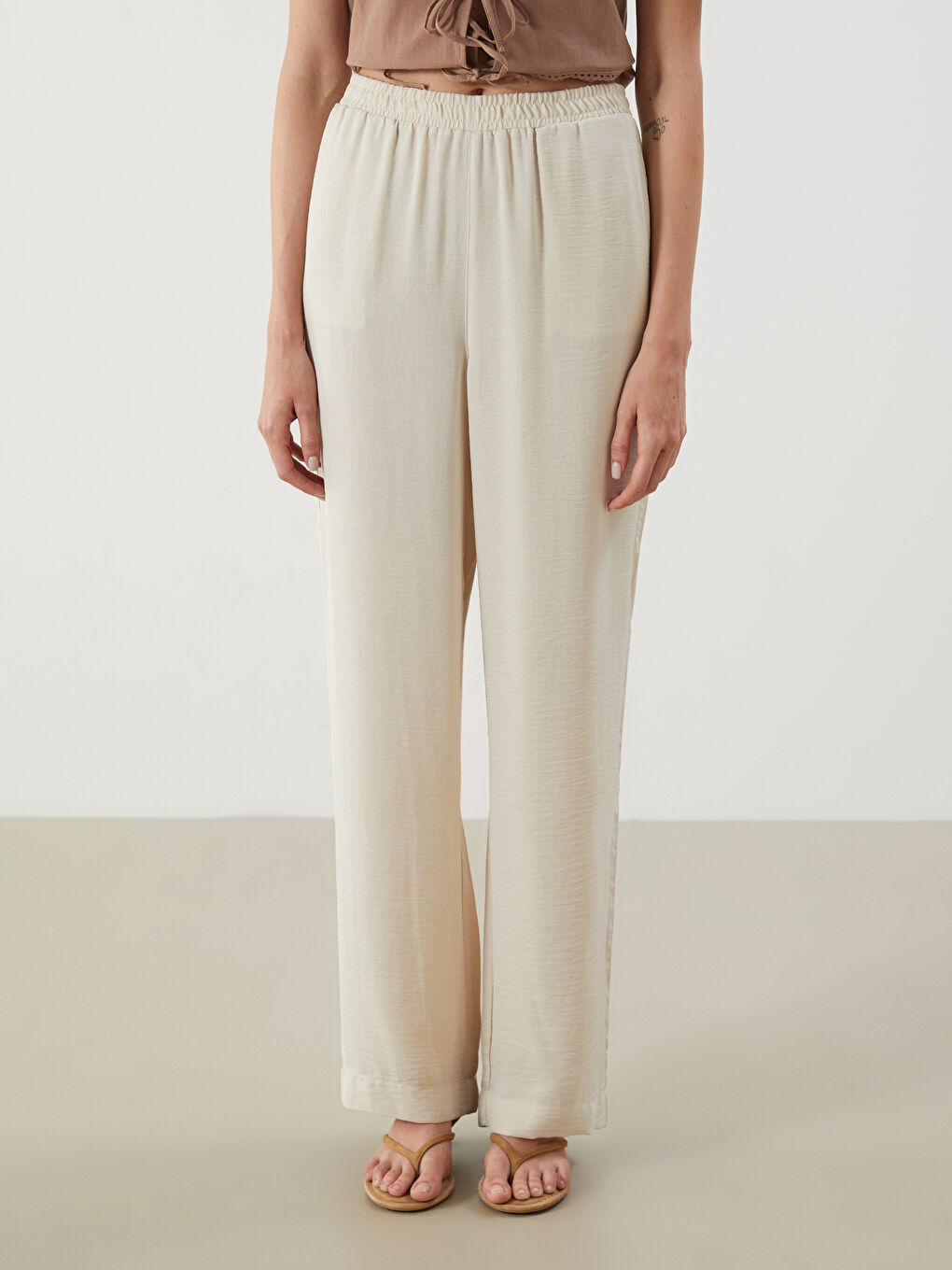 LCW Vision Elasticated Waist Women's Trousers -S5DF32Z8-D1N