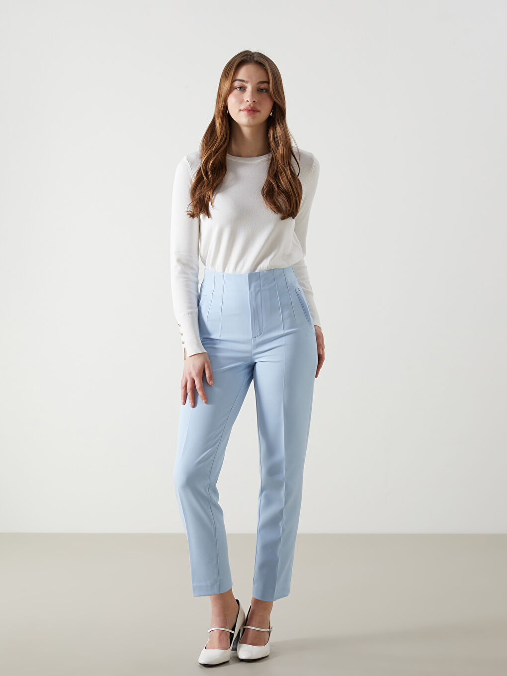 Slim Fit Women's Trousers -S5DF33Z8-DLZ