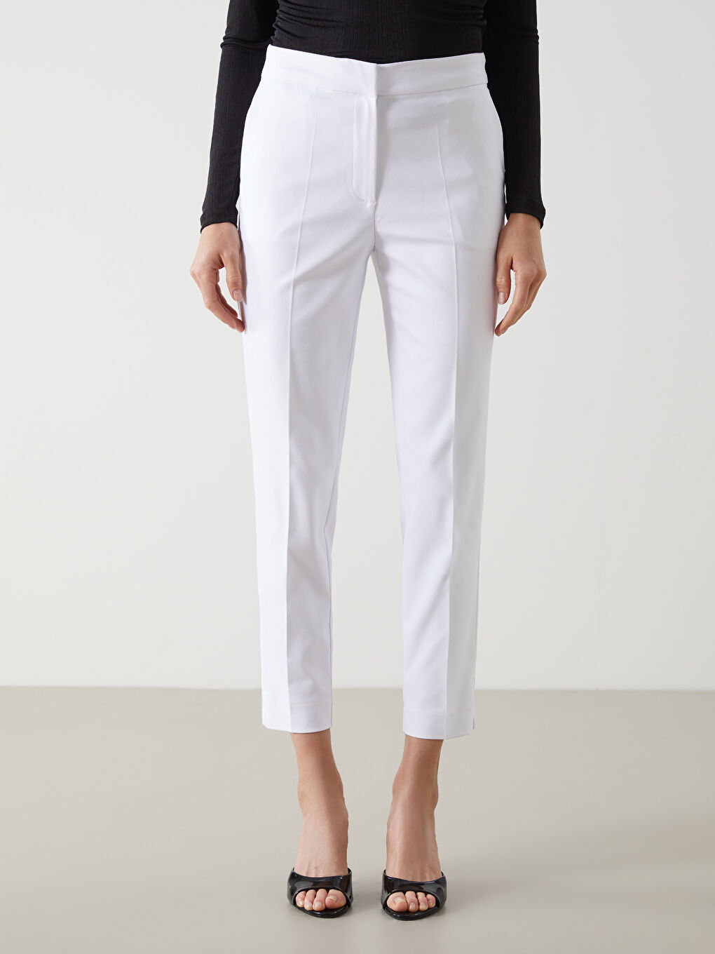 Elastic Waist Carrot Fit Women's Trousers -S5DF37Z8-Q6K
