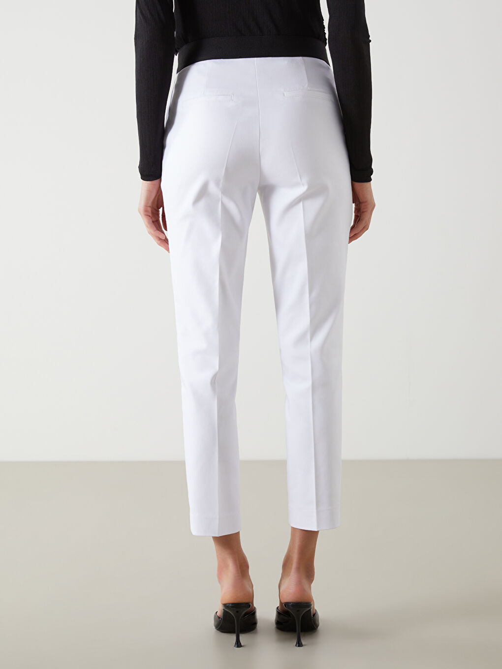 Elastic Waist Carrot Fit Women's Trousers -S5DF37Z8-Q6K