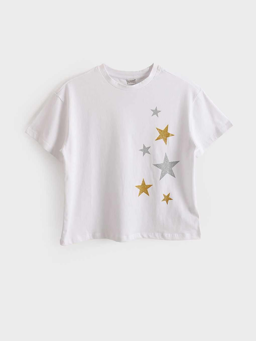 LCW Kids Crew Neck Printed Girls' T-Shirt -S5DF50Z4-Q6K
