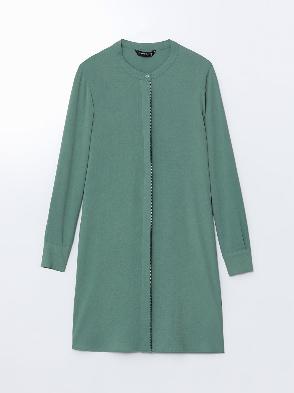 Grandad Collar Women's Shirt Tunic -S5DF53Z8-GZA