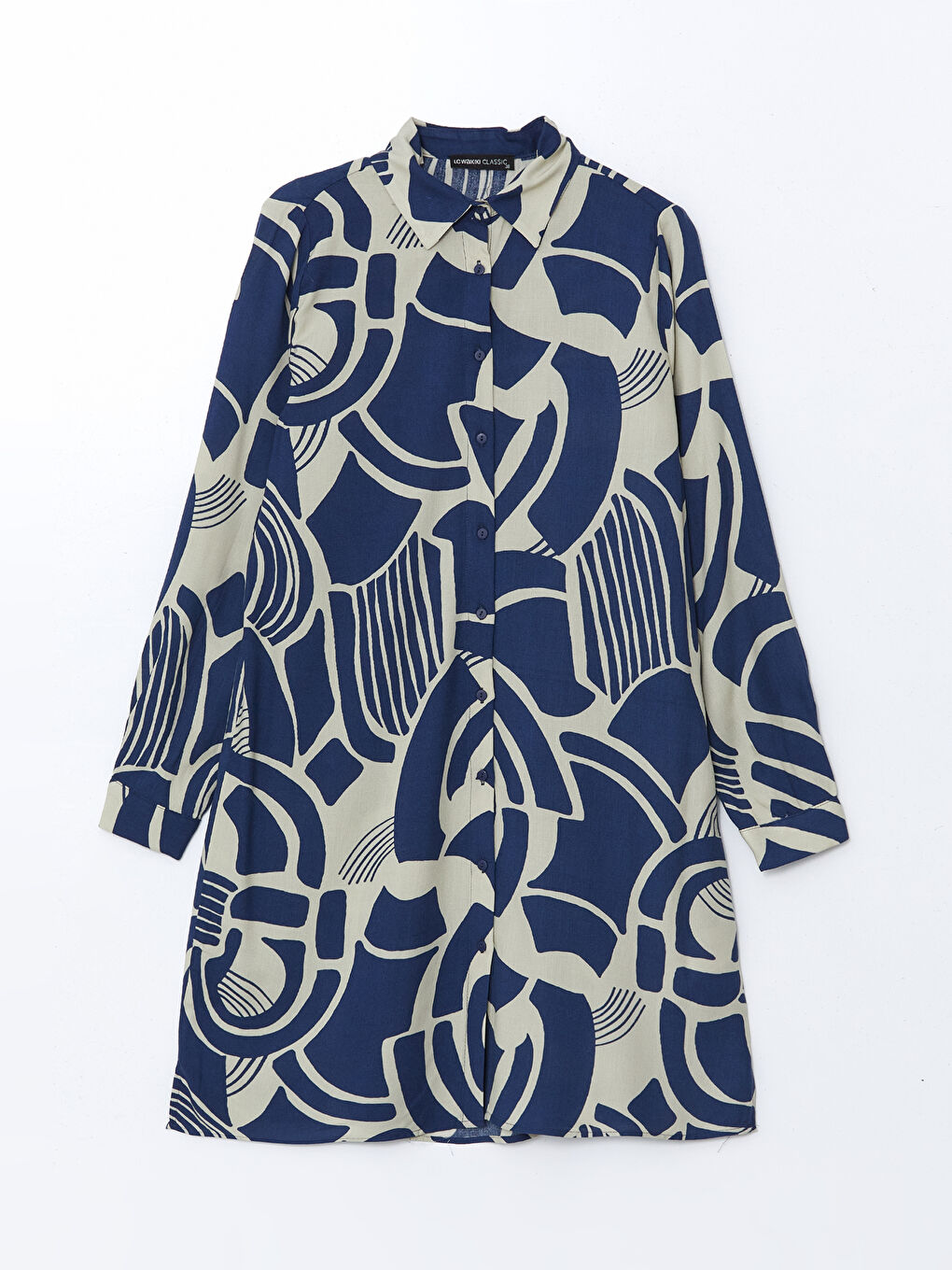 Patterned Women's Shirt Tunic -S5DF54Z8-LSF