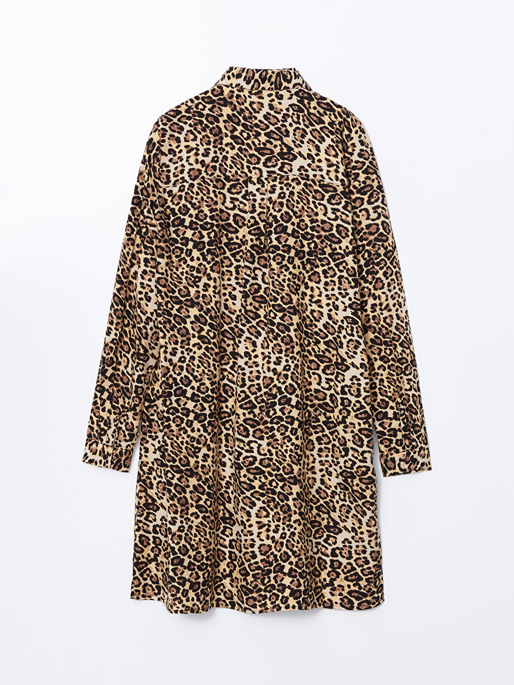 Leopard Print Women's Shirt Tunic -S5DF54Z8-SW5