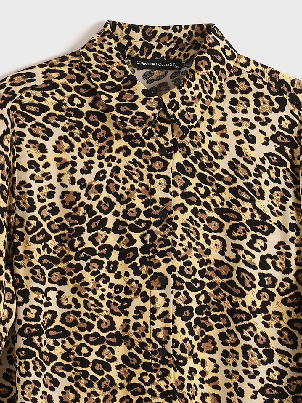 Leopard Print Women's Shirt Tunic -S5DF54Z8-SW5