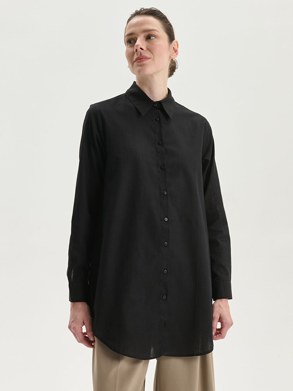 Poplin Women's Shirt Tunic -S5DF59Z8-CVL