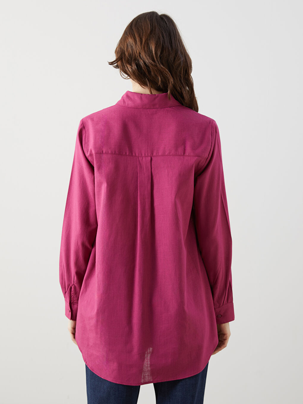 Tunique en chemise en popeline pour Femmes-3