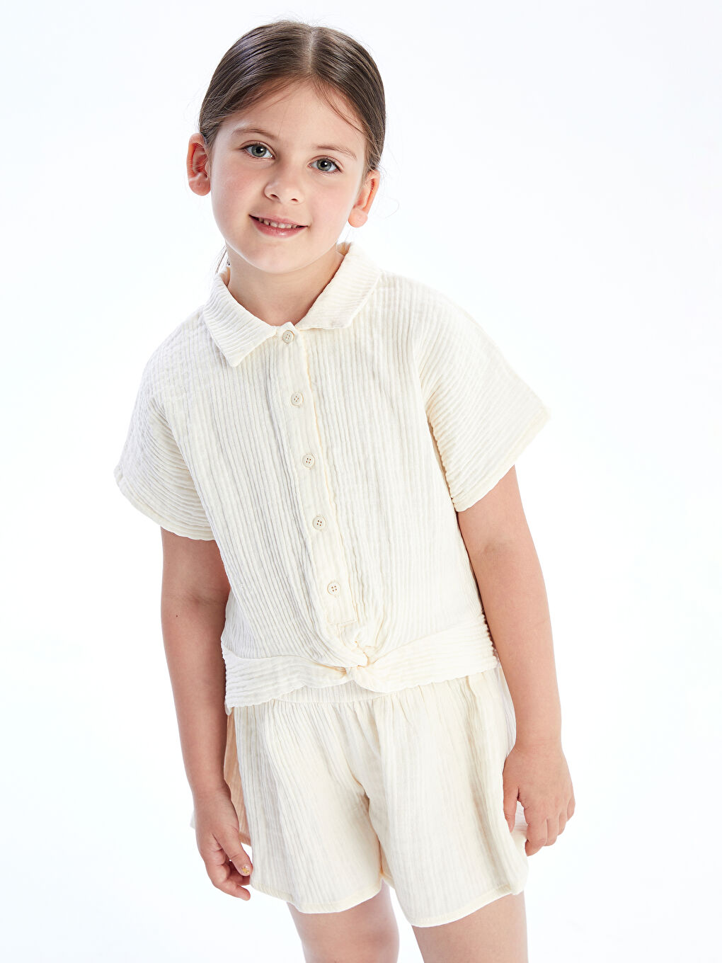 LCW Kids SVETLO BEŽ Košulja Devojka -S5DF77Z1-FDL