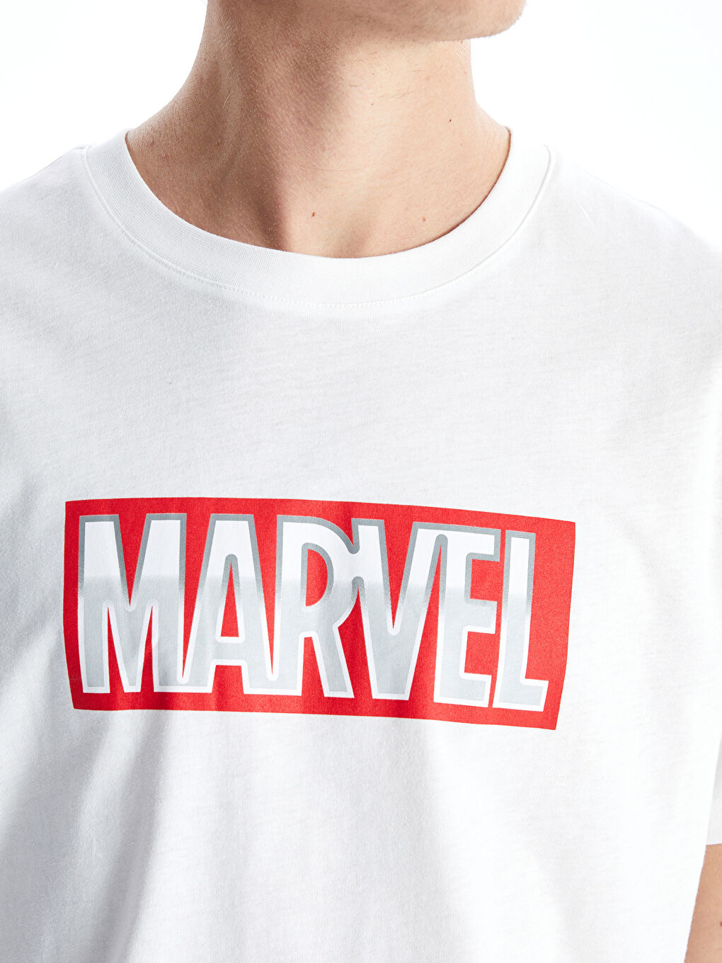 XSIDE Тениска за мъже с кръгло деколте Marvel, с принт, от джърси -S5DF88Z8-R9J