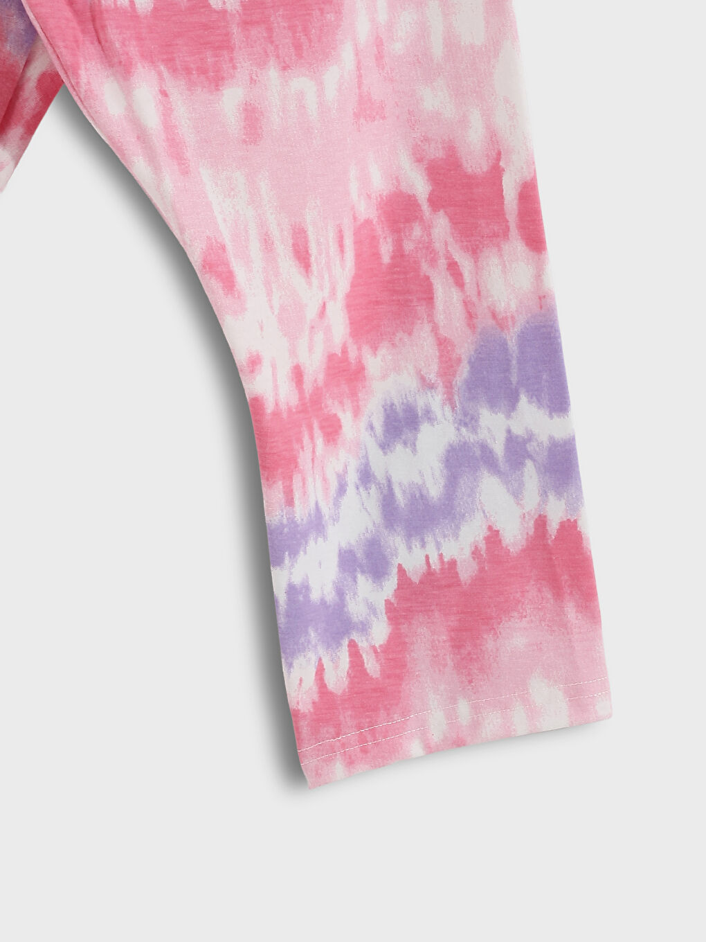 ليجن مطبوع تلات تربع الطول للبنات بوسط مطاطي-2