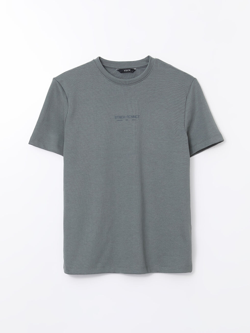 T-shirt pour hommes en coton peigné imprimé à manches courtes et col rond-4