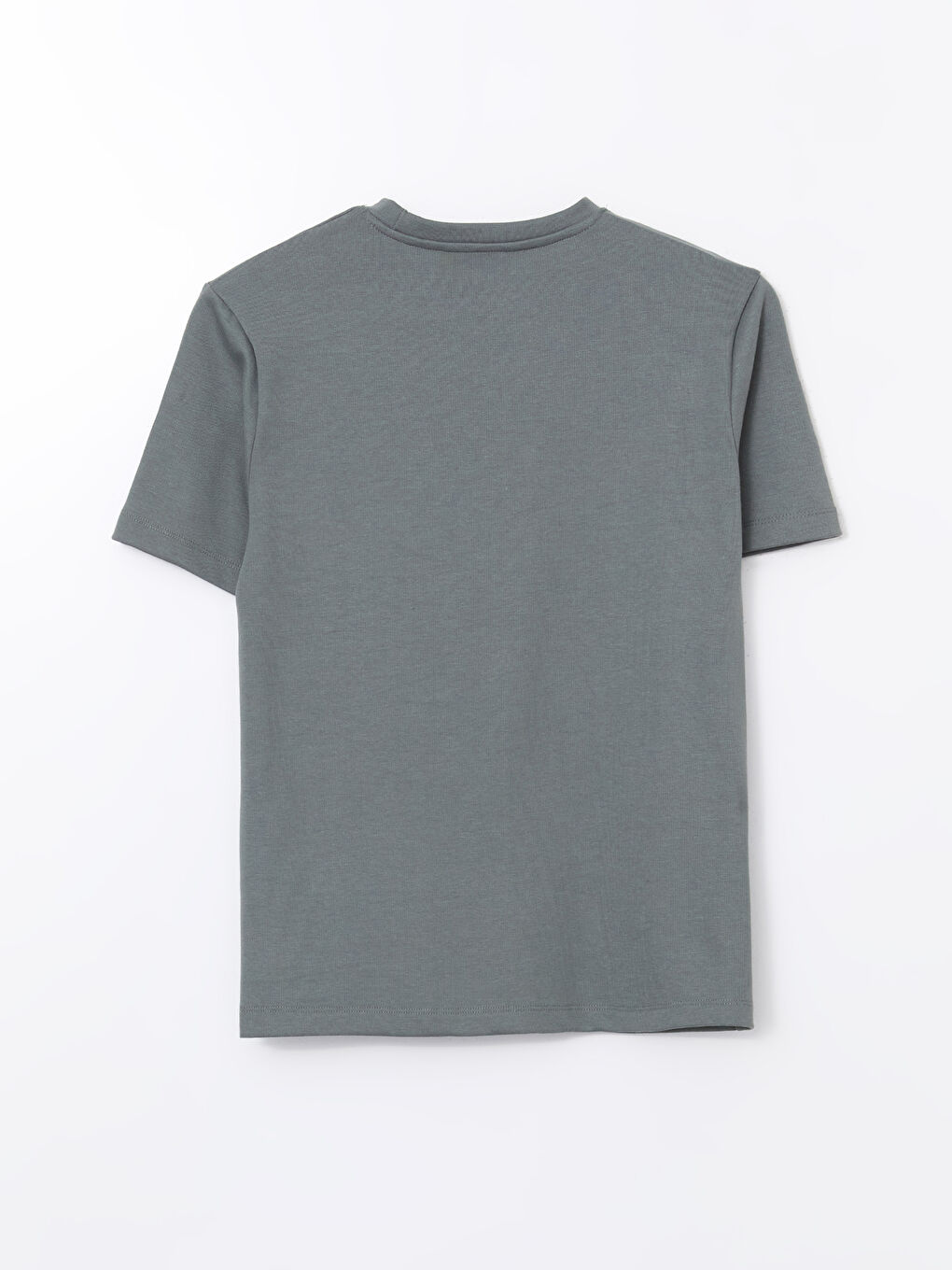 T-shirt pour hommes en coton peigné imprimé à manches courtes et col rond-5