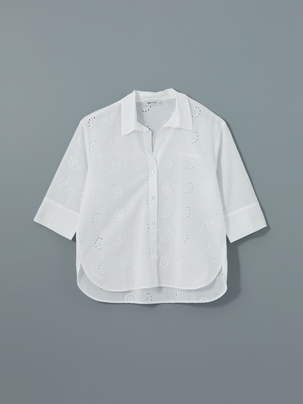 Openwork Oversize Women's Shirt -S5DG05Z8-R9J