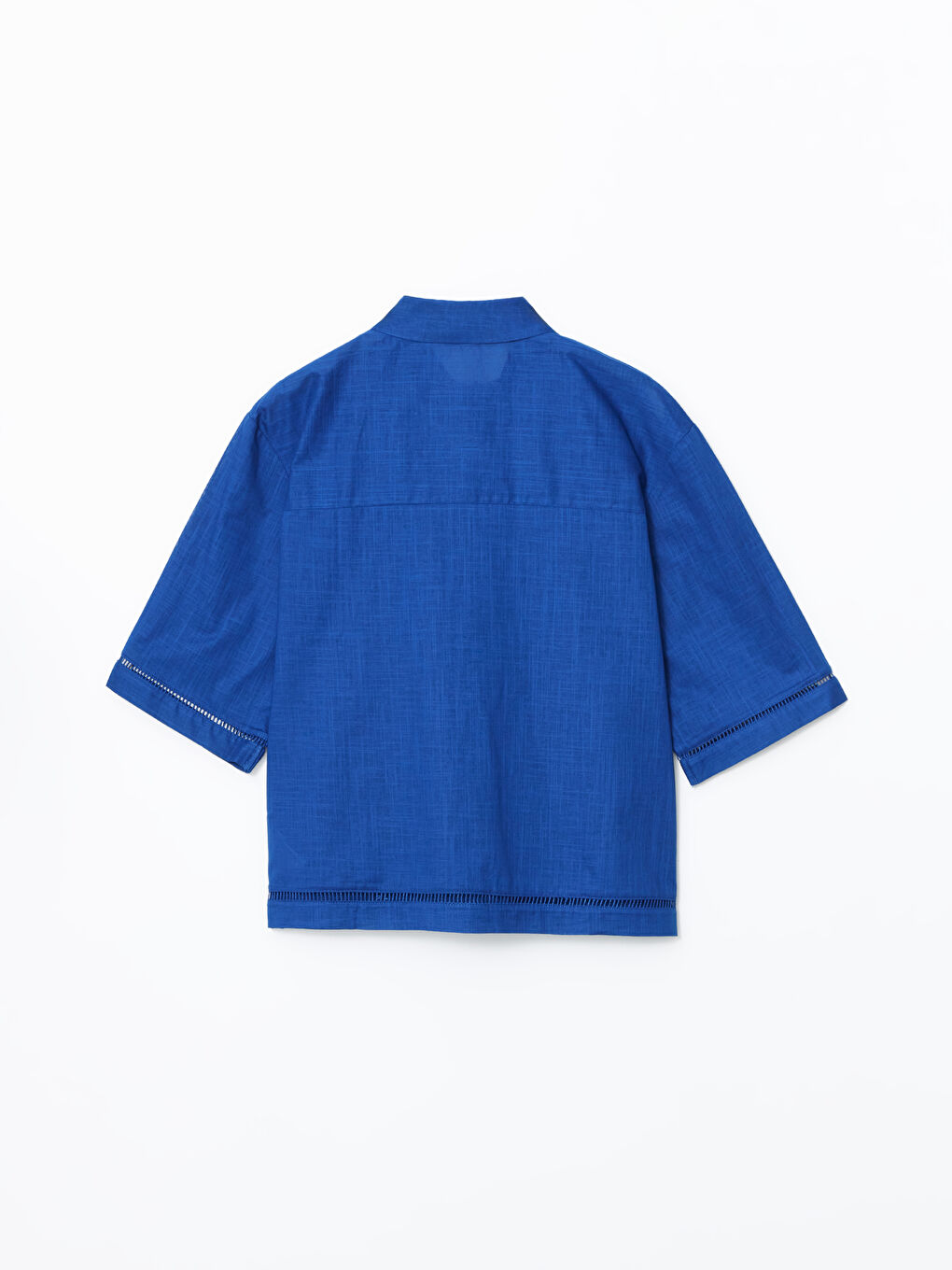 Oversize Linen-Look Women's Shirt -S5DG10Z8-CSN