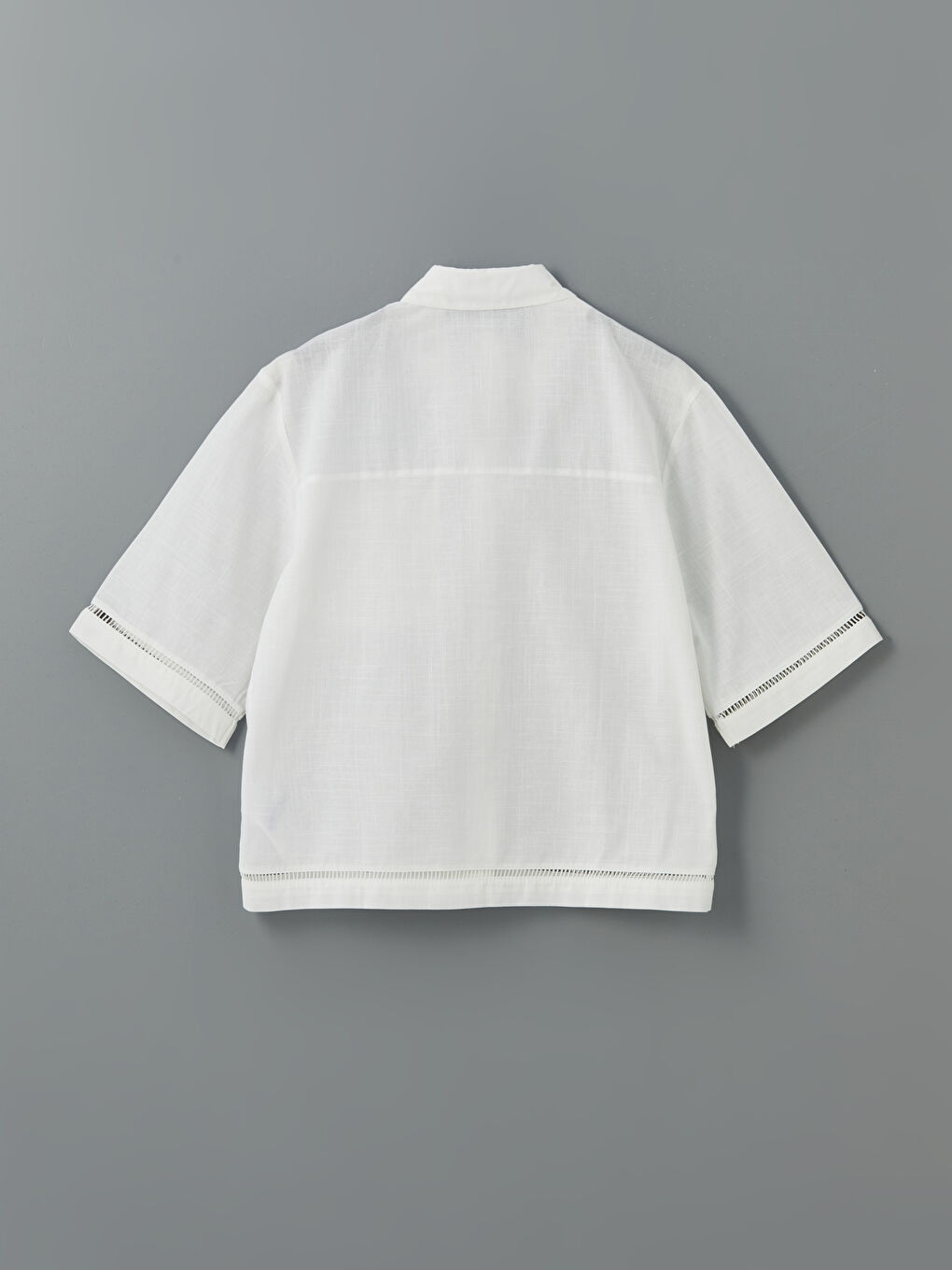 Oversize Linen-Look Women's Shirt -S5DG10Z8-R9J