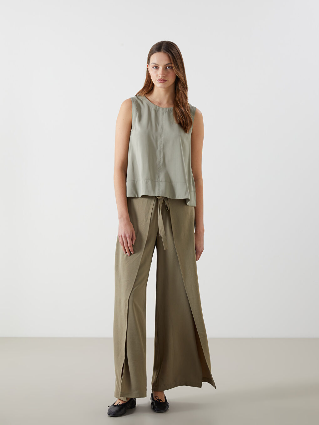 LCW Vision Crew Neck Women's Blouse -S5DG12Z8-Y0W