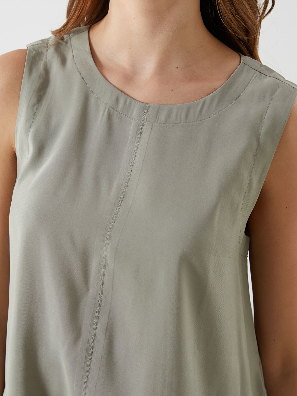 LCW Vision Crew Neck Women's Blouse -S5DG12Z8-Y0W