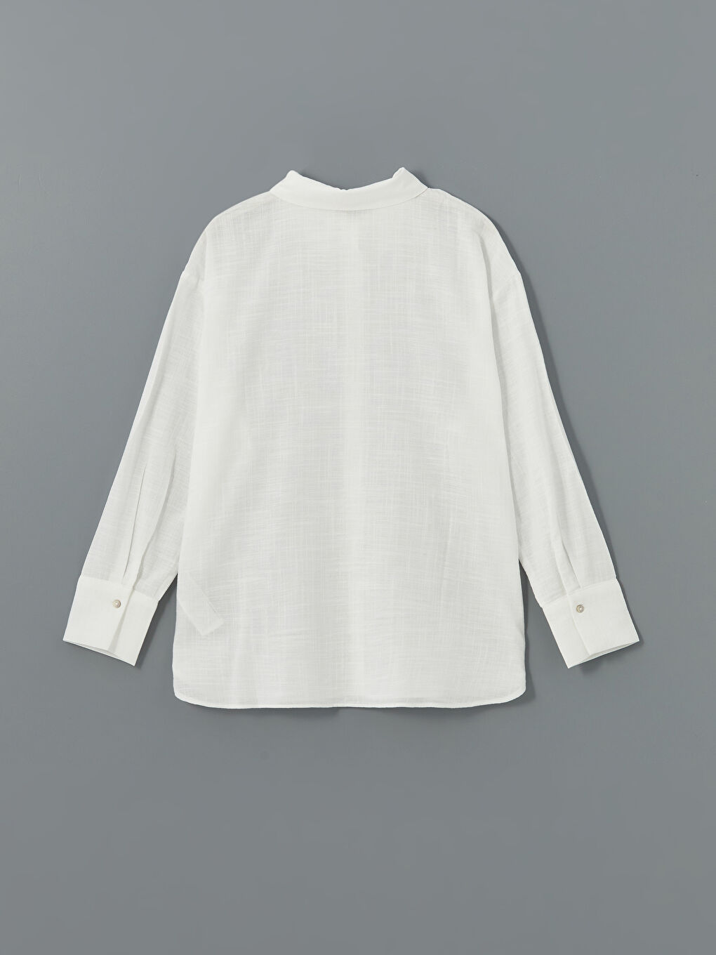 LCW Vision Ekru Loose Fit Kadın Gömlek - 5