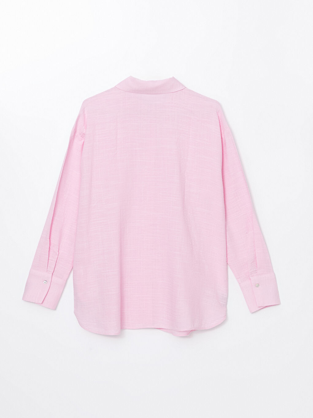 LCW Vision Pembe Loose Fit Kadın Gömlek - 5